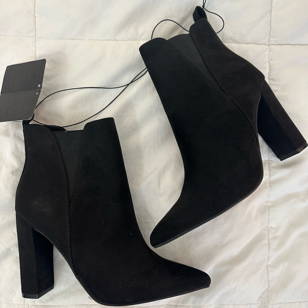 NWT Black Booties size 8